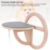 Cat Wall Shelf Wooden Round Increase Cat Exercise Wearproof Easy to Clean Cat Wall Perch for Cats