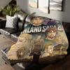 Anime Vinland Saga Blanket For Sofa Office Bed Plane Travel Sleep Read Relax Camping Soft And Warm
