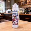 750 ml Wasserflasche Cartoon K-Pop Dämonenjäger Bedruckt Große Kapazität Trinkbecher Tragbar Outdoor-Sport Wasserbecher Kinder Geschenk