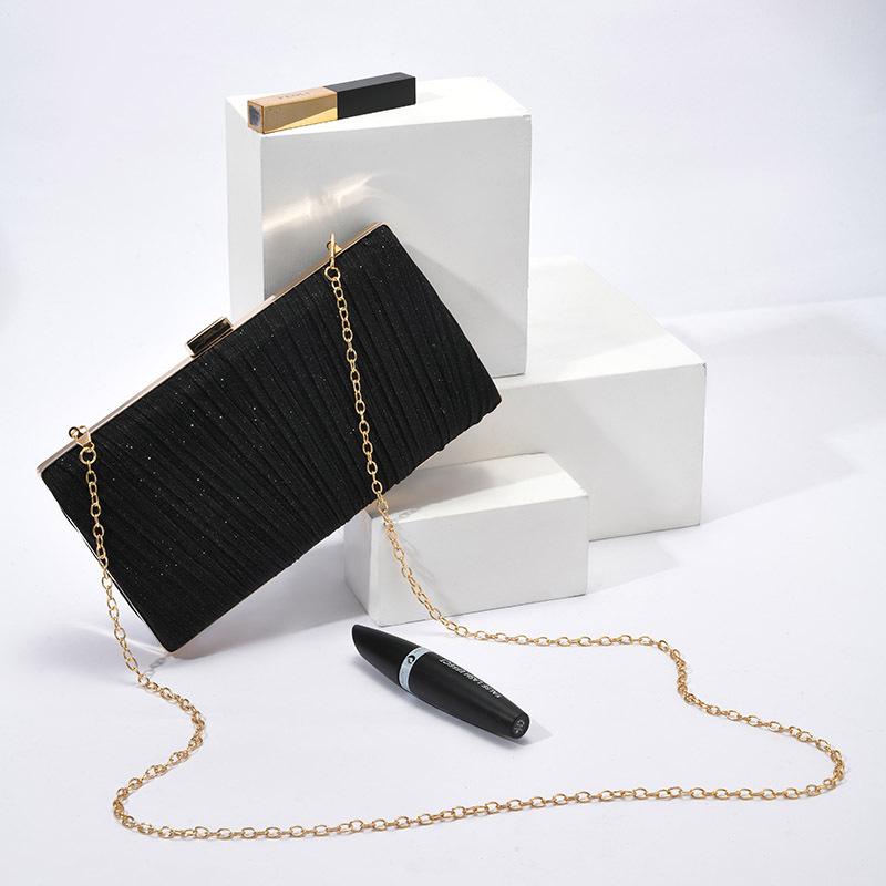 European Style Solid Color Evening Clutch Bag - New Fashionable & Simple Socialite Banquet Accessory