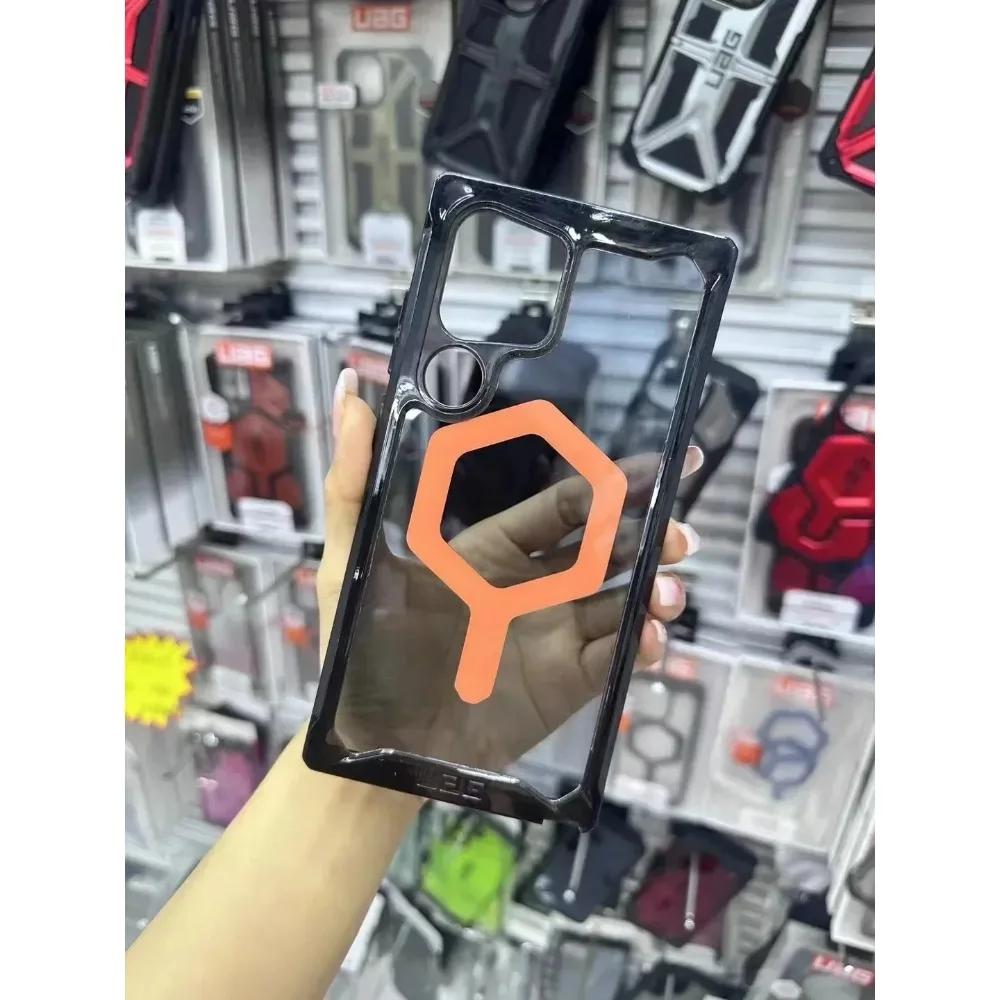 Scratch-Resistant Tough Rugged Case UA for Samsung Galaxy S25 Ultra Plus 5G Magnetic Military-Grade Protection Transparent Cover