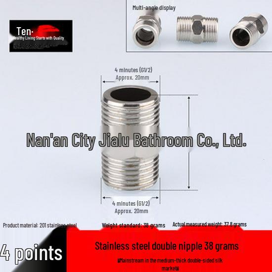 

304 Stainless Steel Water Pipe Fittings Tee Elbow Connector with Male/Female Threads