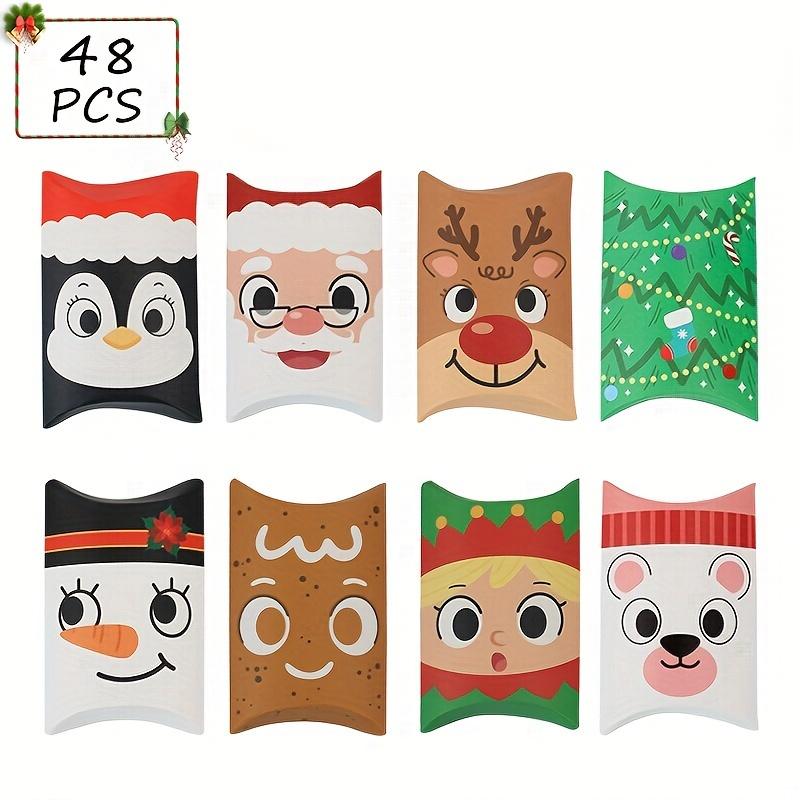 

48pcs Cartoon Character Paper Gift Boxes, Versatile Packing Containers for Wedding,Birthday,Holiday Presents, Christmas Themed Party Favor Boxes 48pcs