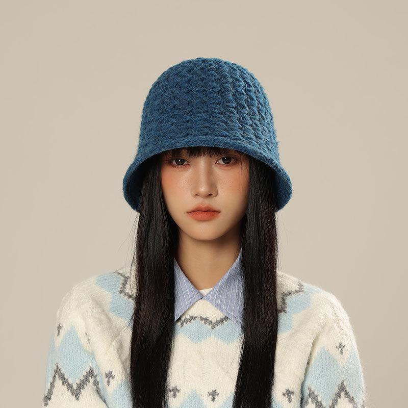 Autumn Winter Fisherman Bucket Hat Knit Winter Cap For Women, Foldable Beanie With Wide Brim, Outdoor New