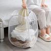 Portable Foldable Dirty Clothes Basket Breathable Mesh Clothes Storage Basket Large Capacity Easy Storage Laundry Basket