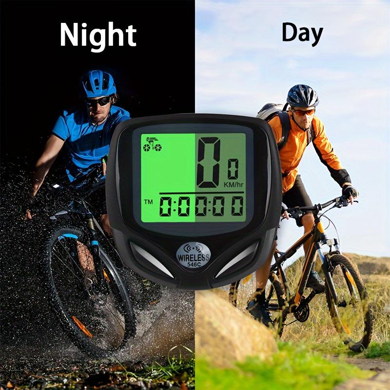 Bicycle Speedometer Odometer Wireless Cycle Bike Computer Bicycle Handlebar Stopwatch with LCD Display Multi-Functions for Most Bikes