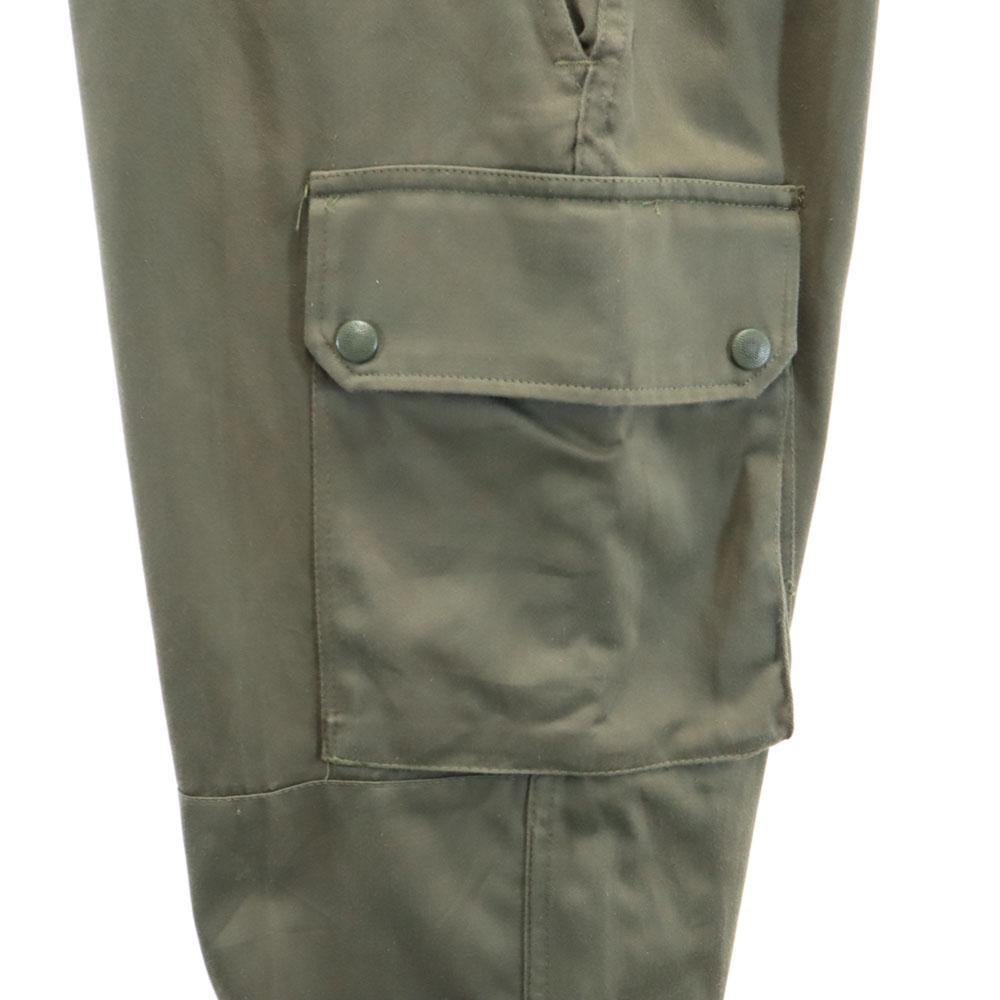 FRENCH ARMY 90s Old Cargo Pants 80 M Olive Military Men's Used