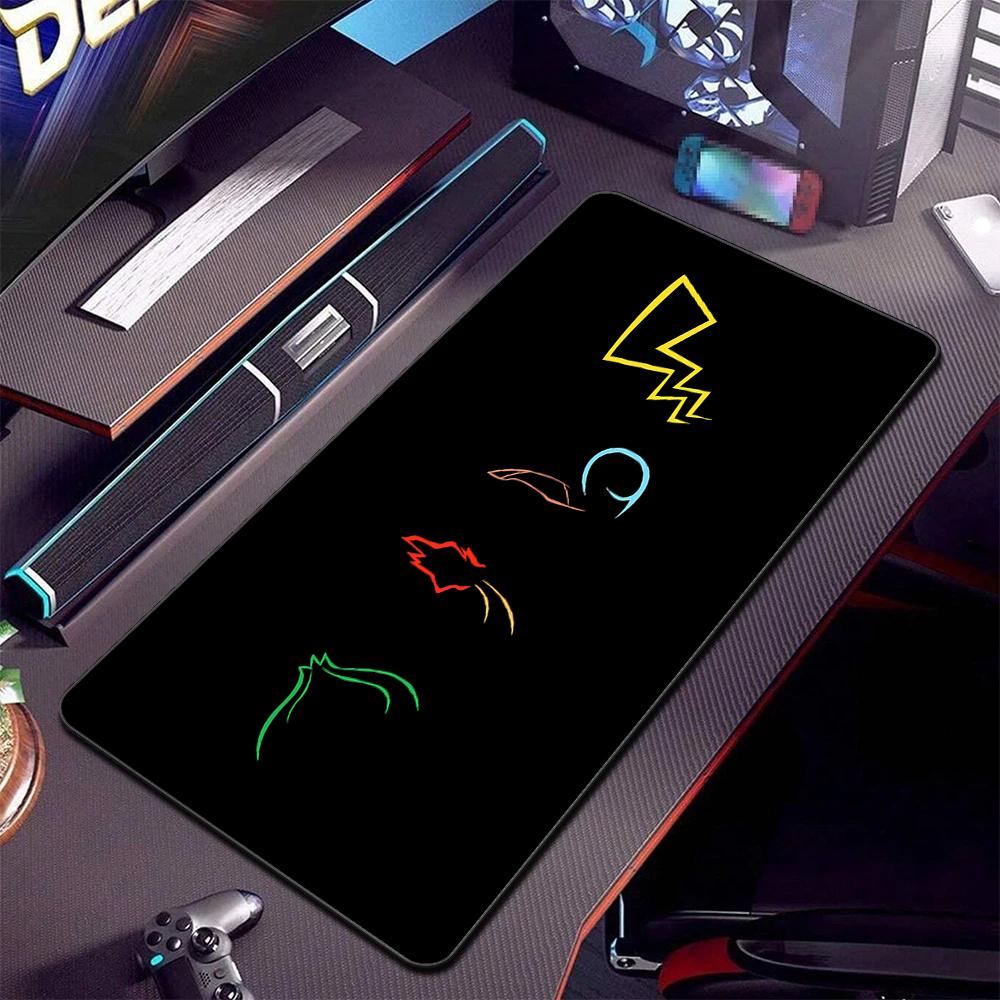 Mouse Pad Large Gaming Accessories Computer Gamer Keyboard Pad P-Pokemon Laptop Desk Mouse Mat XXL Rubber Non-slip Base Mousepad