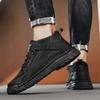 38-48 Mens Handmade Leather Boots Comfortable Ankle Boots for Men Casual Shoes Large Size Tooling Shoes