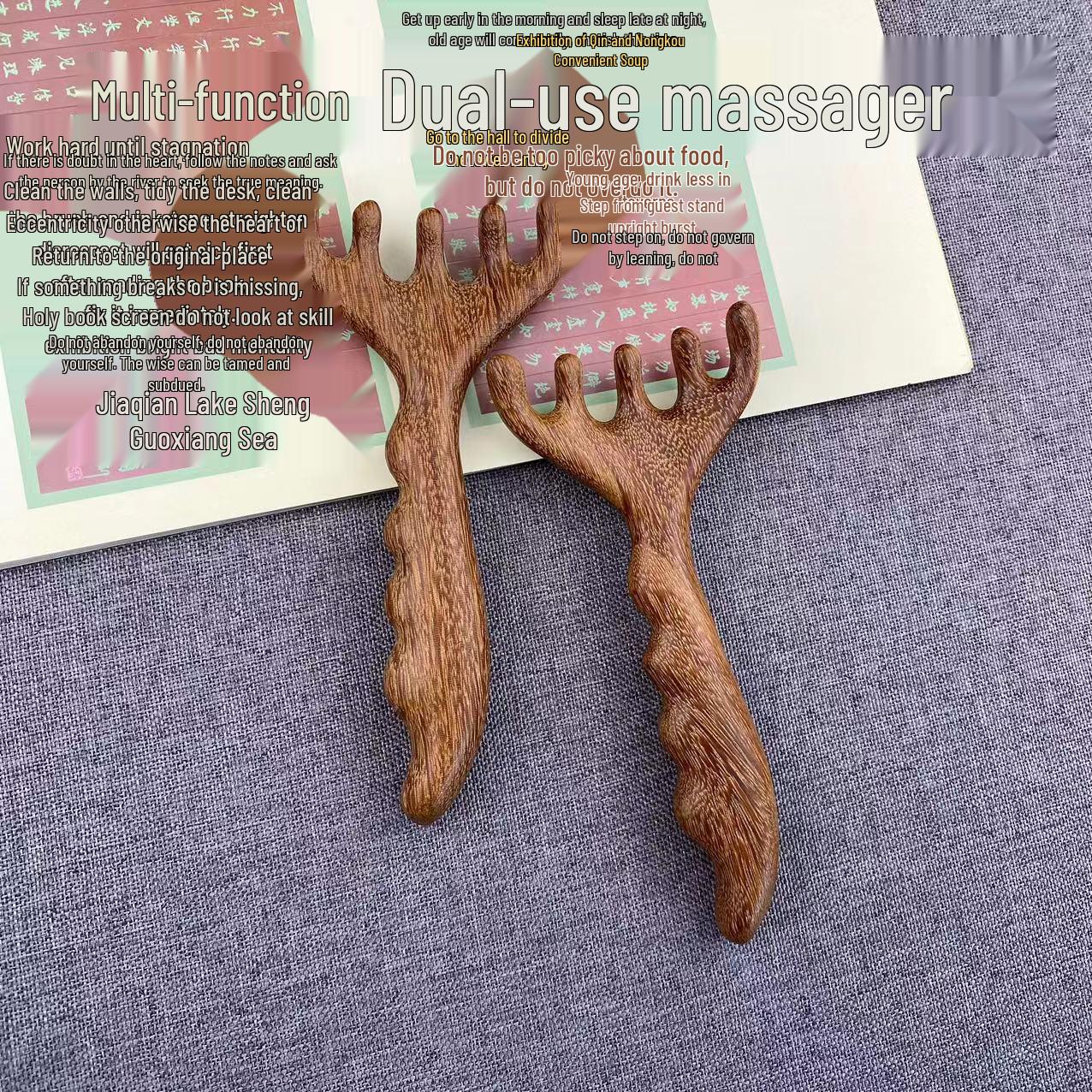 

Antler Five-Claw Scalp Comb: Meridian Massage & Full-Body Care Tool