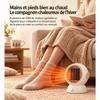 Chauffage soufflant - AIMOONSA - Mini 1000W - 600/1000W - Protection surchauffe &amp; arrêt anti-basculement - Compact
