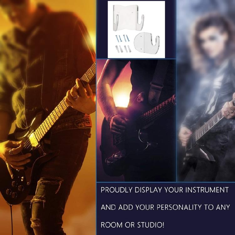 Haczyk na gitarę do montażu na ścianie dla gitar elektrycznych, akustycznych, basowych, ukulele, banjo