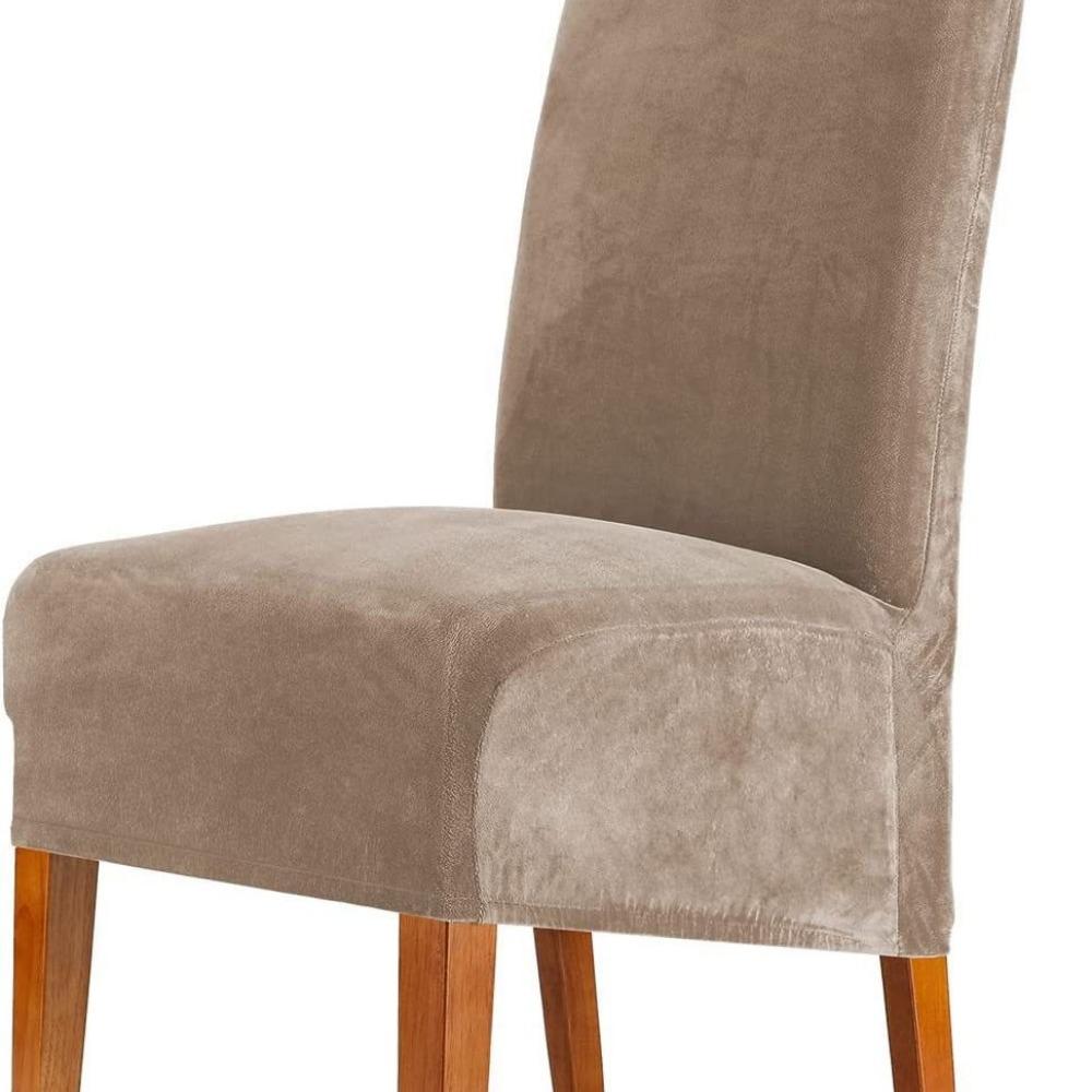 Stretch Velvet Chair Cover Universal Elastic Spandex Slipcover for Home Hotel Dining Chairs
