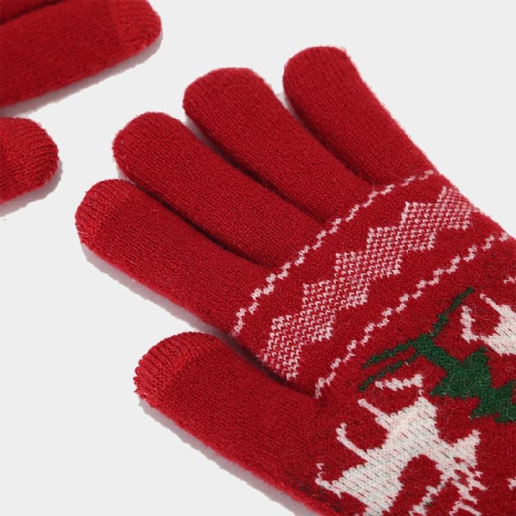 Trendy Red Hat Scarf Gloves Set for Christmas Celebrations Christmas Gifts