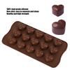 Silikon-Schokoladenform 15 Löcher Herzform Schokoladenherstellungsform Backutensilien