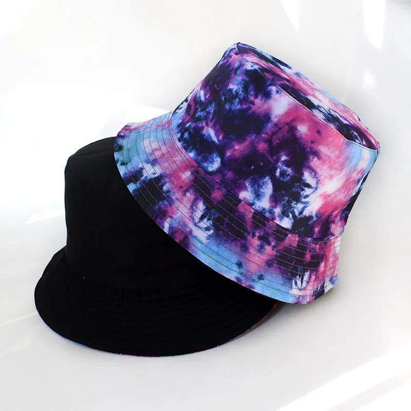 New Street Graffiti  Men's Bucket Hat Double-Sided Hip Hop   Outdoor Women Caps Beach Sun Protect Fishing Unisex Bonnet