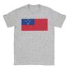 Samoa Flag T Shirts Unisexs Cotton Fashion TShirts Round Neck Tee Shirt Short Sleeve Clothes Printed