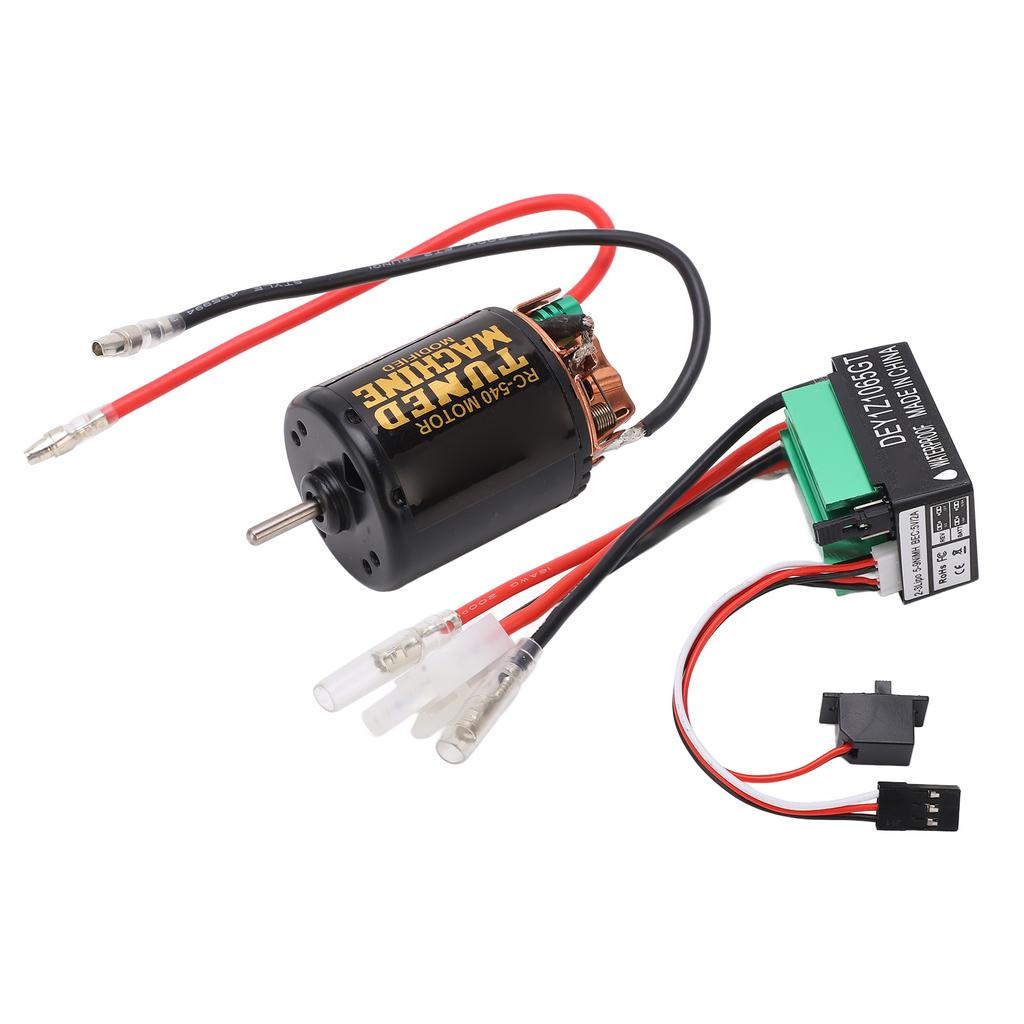 Black 540 Brushed Motor with Green 65A ESC Overheating Protection Large Torsion RC Car Parts