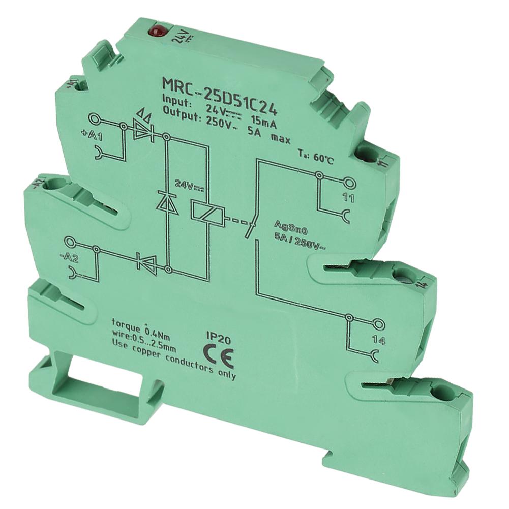 MRC25D51C24 PLC Electromagnetic Contact Interface Relay Module 5A NO