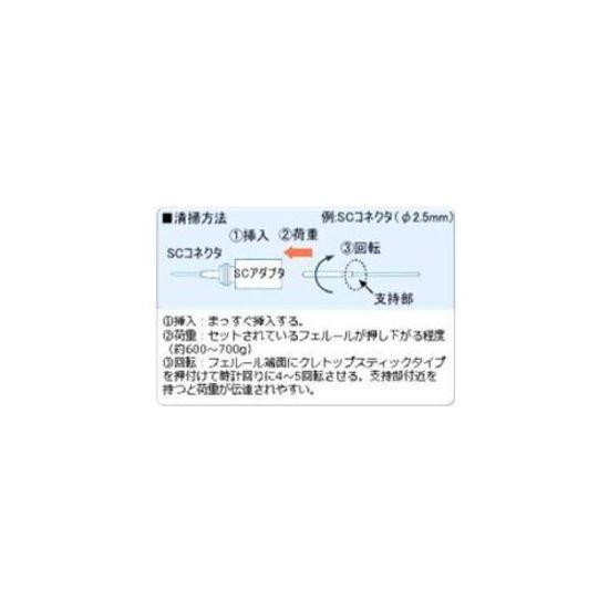 Nettoyant pour connecteurs optiques CLETOP type stick mm 200 pièces 14100400 NTT-AT 2.5