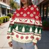 Women's Trendy Christmas Graphic Crewneck Sweatshirt Lightweight Casual Pullover Top for Holiday