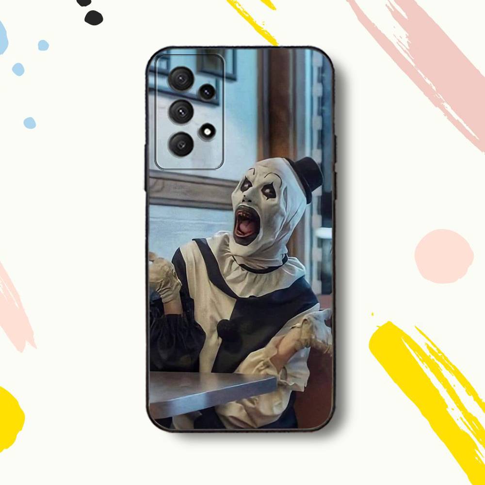 Halloween A-Art the C-Clown Phone Case For Samsung Galaxy A 80,72,73,91,53,22,51,52,5G,Plus,J,Note Soft Black Cover