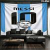 Messi Wall Tapestry Aesthetic Wall Hanging Printed Fabric Blanket Decorative Tapestries for Bedroom Living Room Home Decor