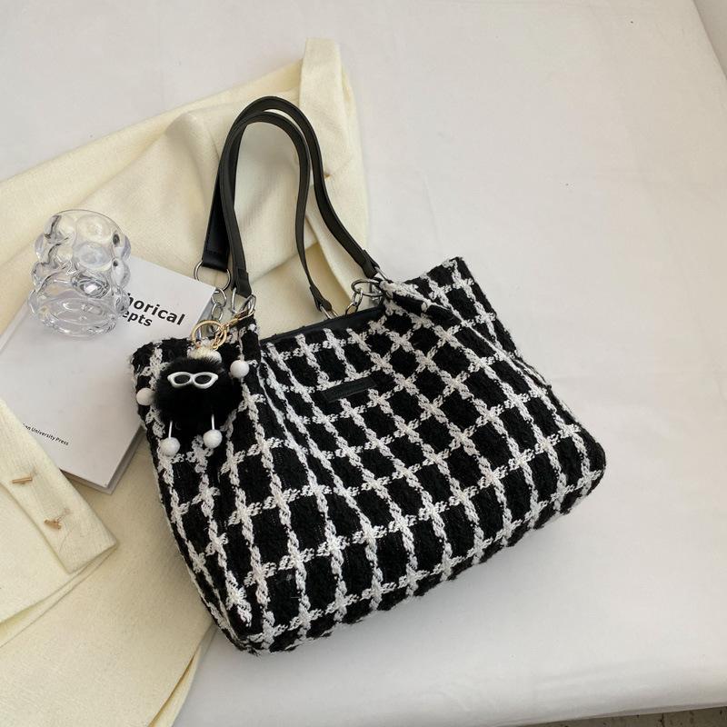 

Tote Bag Women S Bag Canvas Large Capacity Fashion Shoulder Versatile Commuter Bag чорний