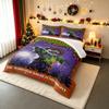 3 Piece Bedding Set Goosebumps Scarecrow Walks At Midnight R L Stine Book Cover Cornfield Moon Horror Scholastic Art Print for Adult Room Decor