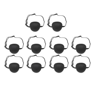 10 buc. Plasture pentru ochi, ajustabil, moale elastic, strabism, ambliopie, plasture pentru ochi pentru copii, adulți, negru