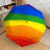 1pc Rainbow Circle Pattern Umbrella Design Automatic Opening and Closing Umbrella, High-quality Travel Umbrella, Lightweight and Portable, -1002128