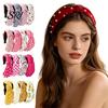 Breite Elastische Haarbänder 4 Stück Geknotetes Stirnband für Damen, Rutschfestes Oberknoten-Stirnband, Haarband-Accessoires Tägliche Lässige Styling-Werkzeuge Mädchen,