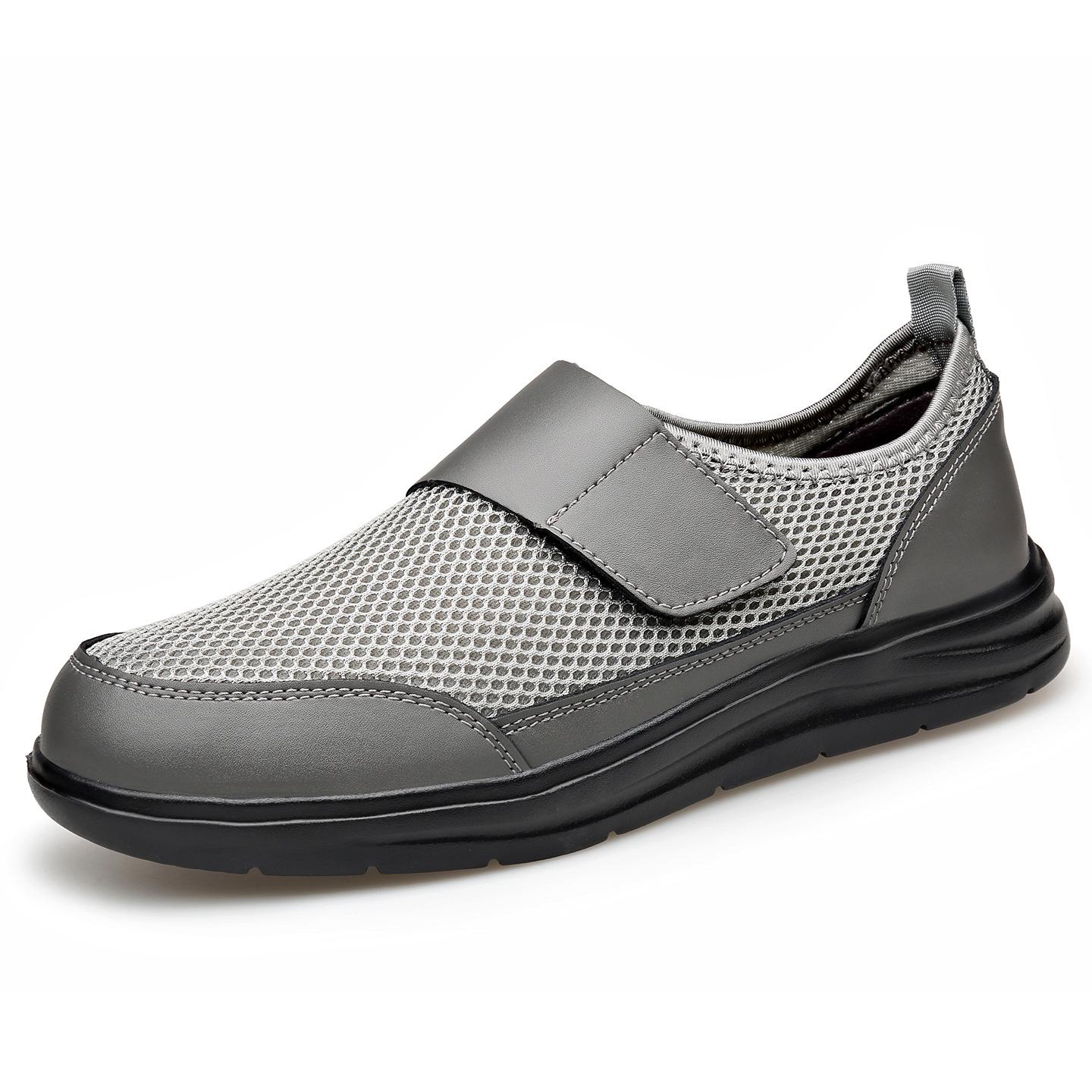 Men s Summer Mesh Velcro Sneakers: Breathable, Versatile Casual and Outdoor Shoes 43