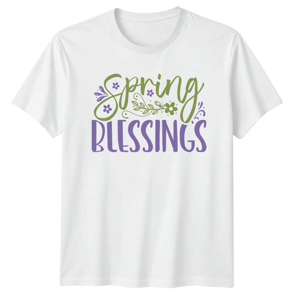 Spring Blessings TShirt Floral Spring Season Easter Gift For Him And Her S