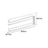 Yamazaki Jitsugyo Cupboard Bottom Cloth Hanger Tower White 07113