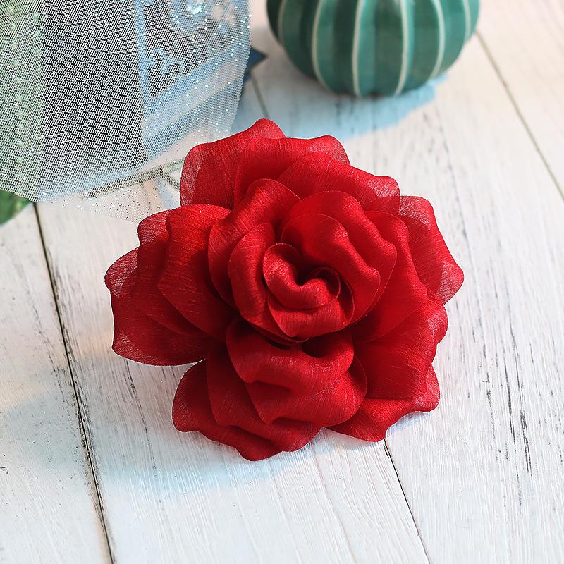 

Набор красных блестящих заколок для волос с цветком и браслета для латиноамериканских танцев для девочек