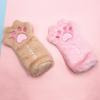 Korean Style Cute Cat Paw Plush Pencil Case - Large Capacity Stationery Bag for Students