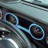 3X Interior Dashboard Decorative Frame Cover Trim For 2018+ Jeep Wrangler JL JT