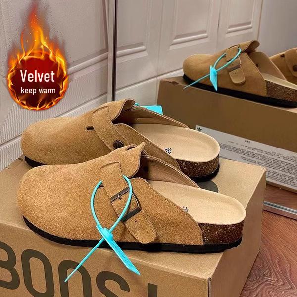 Официальные женские ретро шлепанцы Birkenstock на толстой пробковой подошве с закрытым носком - Универсальный трендовый дизайн для всех случаев 39 6260₽