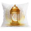Golden Ramadan Theme Cushions Pillowcase Polyester Cushion Cover Throw Pillow Pillowcover Home Car Sofa Decor