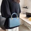 Rhombus Retro Solid Color Portable Women's Bag 2025 Summer New Trendy Fashion Simple Shoulder Crossbody Small Square Bag
