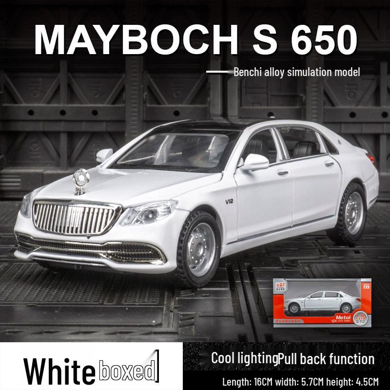 Jiaye VB32683 Big Ben Maybach S650 Alloy Model S-Class Sedan Pull-Back Toy Car