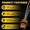 Pigtail Wire 1156 Female Socket 7443 Two Harness Front Turn Signal Plug AUXITO