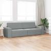 Sofa Bed Light Grey 245 x 78 x 77 cm Fabric