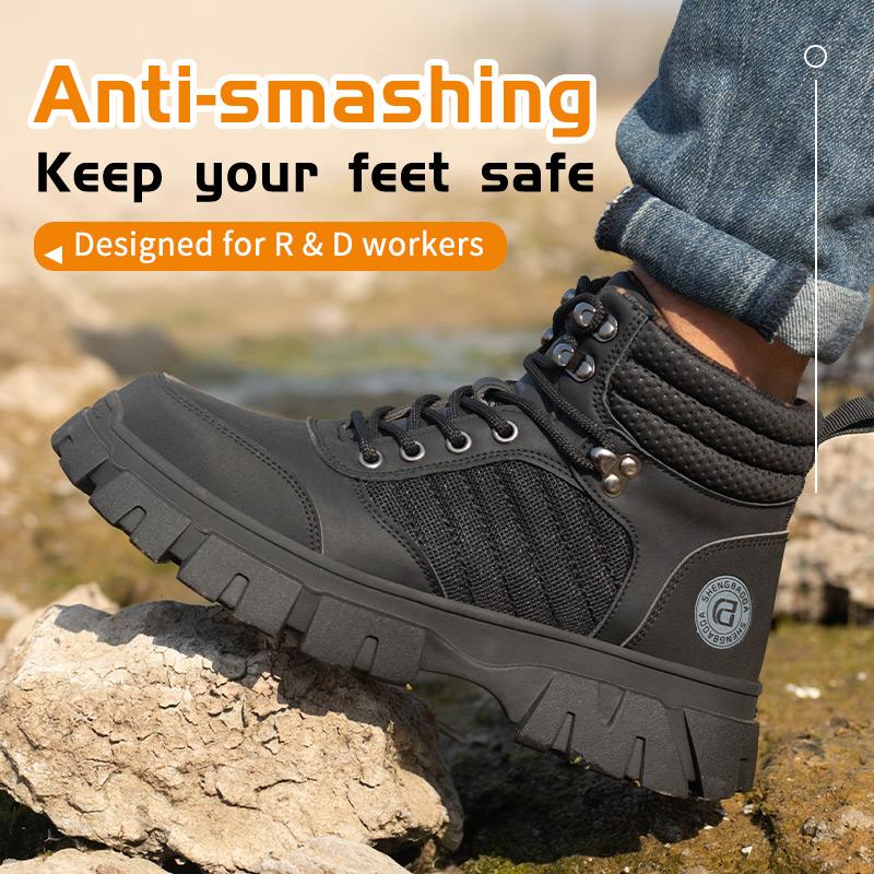 Men Safety Shoes Steel Toe Work Shoes Puncture Proof Work Sneaker Male Protective Footwear Work Man Boots Safety Boot
