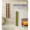 Coffee Pods Holder Compatible for 24 Nespresso Vertuo Pods, Adjustable Capsule Organizer for 37-58mm/1.46-2.28inch K-Cups Pods, Ideal Space Saving