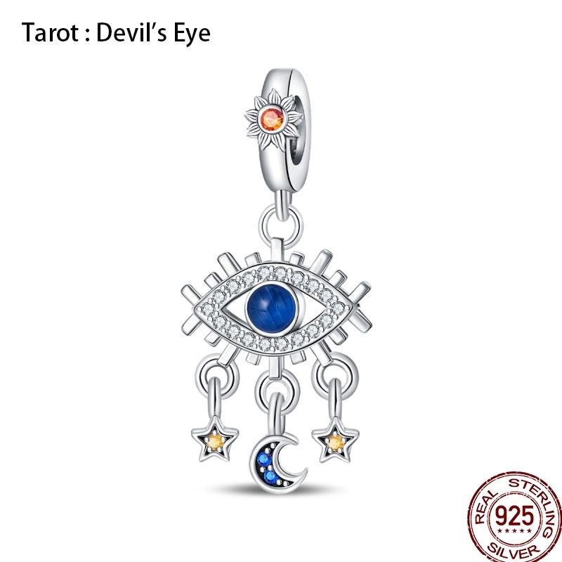 New Copper Magic Tarot Series Green Zircon Tree Of Life Charms Bead Fit Pan Bracelets Diy Madam Jewelry Gift