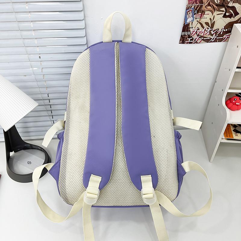 Three-piece Backpack Set Cat Ears Female Large Capacity School Bag Student Backpack