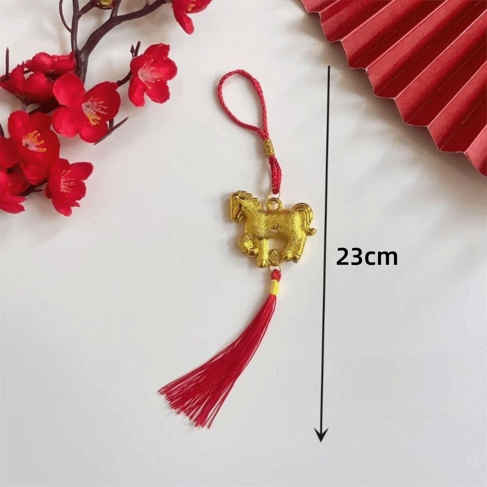 Year of Horse Chinese New Year Pendant Lucky Charm Zodiac Bonsai Hanging Decoration Wall Hanging Ornament Car Decor