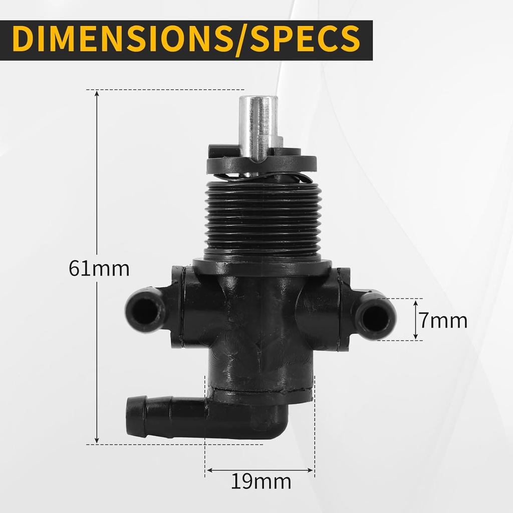 KIPA Gas Fuel Shut-Off Petcock Valve Switch 7052161 For Polaris Sportsman 335 325 330 400 500 600 700 3-Way Petcock Valve Switch